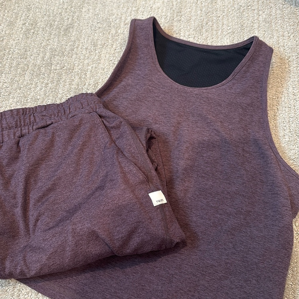 Vuori matching tank and performance jogger set
